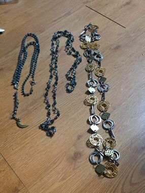 Gold and Silver Mixed-Metal Statement Necklace - Women Jewelry